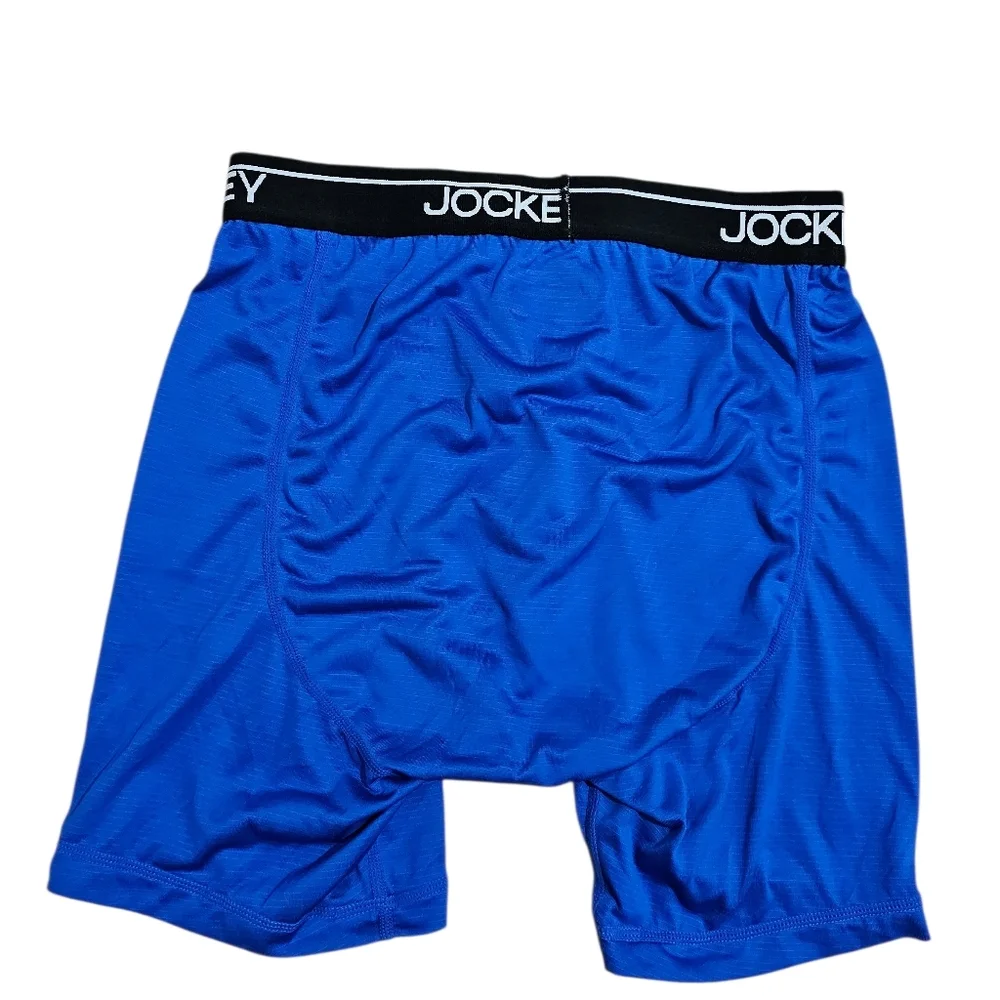 Jockey Air Mens Small 28 30 Blue Performance Boxer Brief Underwear